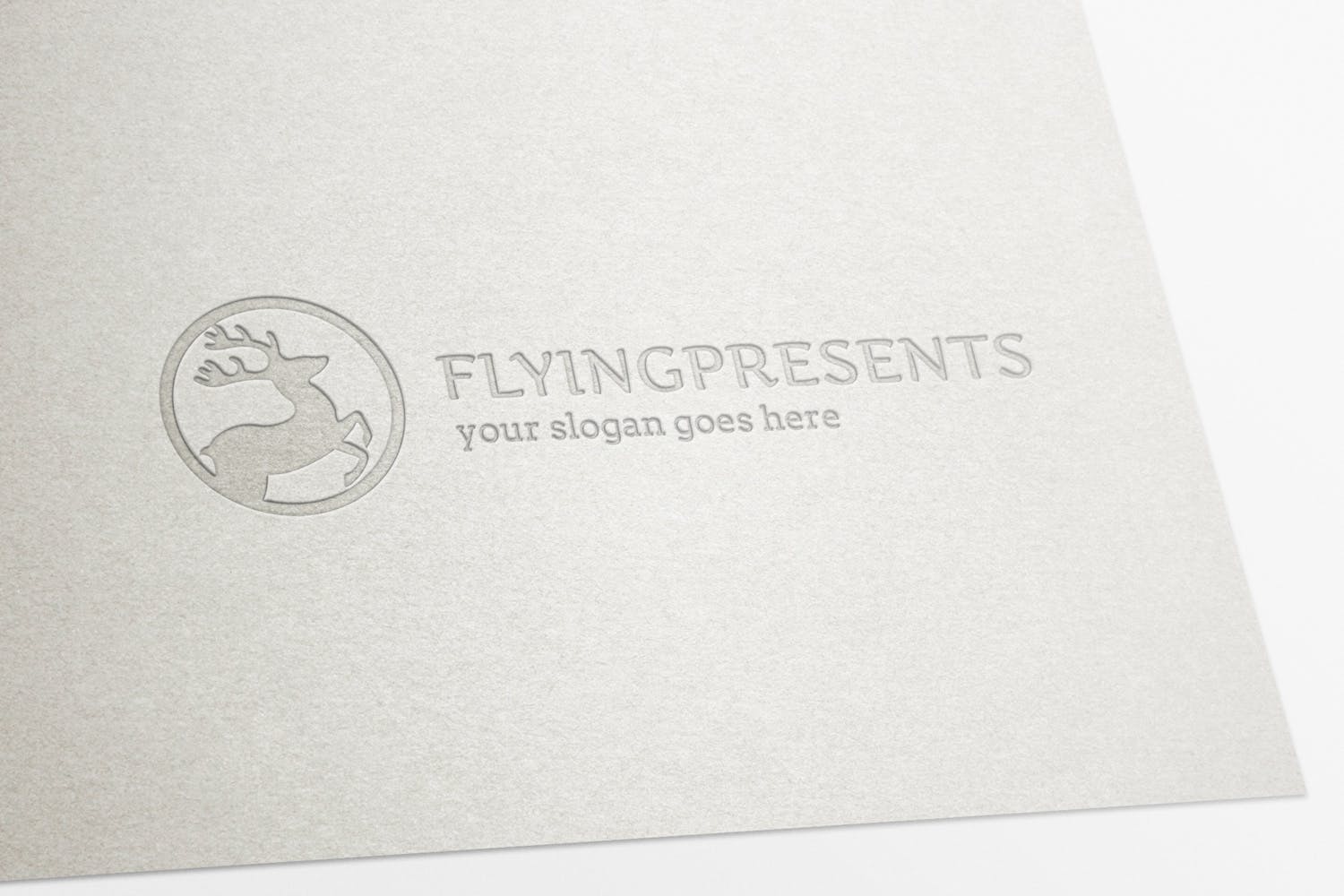 飞行驯鹿图形Logo设计模板 Flying Reindeer Logo插图6