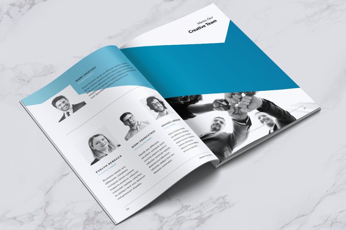 多元化大型公司简介企业画册设计模板 DIVERSE Professional Company Profile Brochures插图4