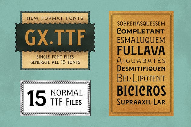 维多利亚时代复古风格衬线字体 Figuera Variable Fonts插图4