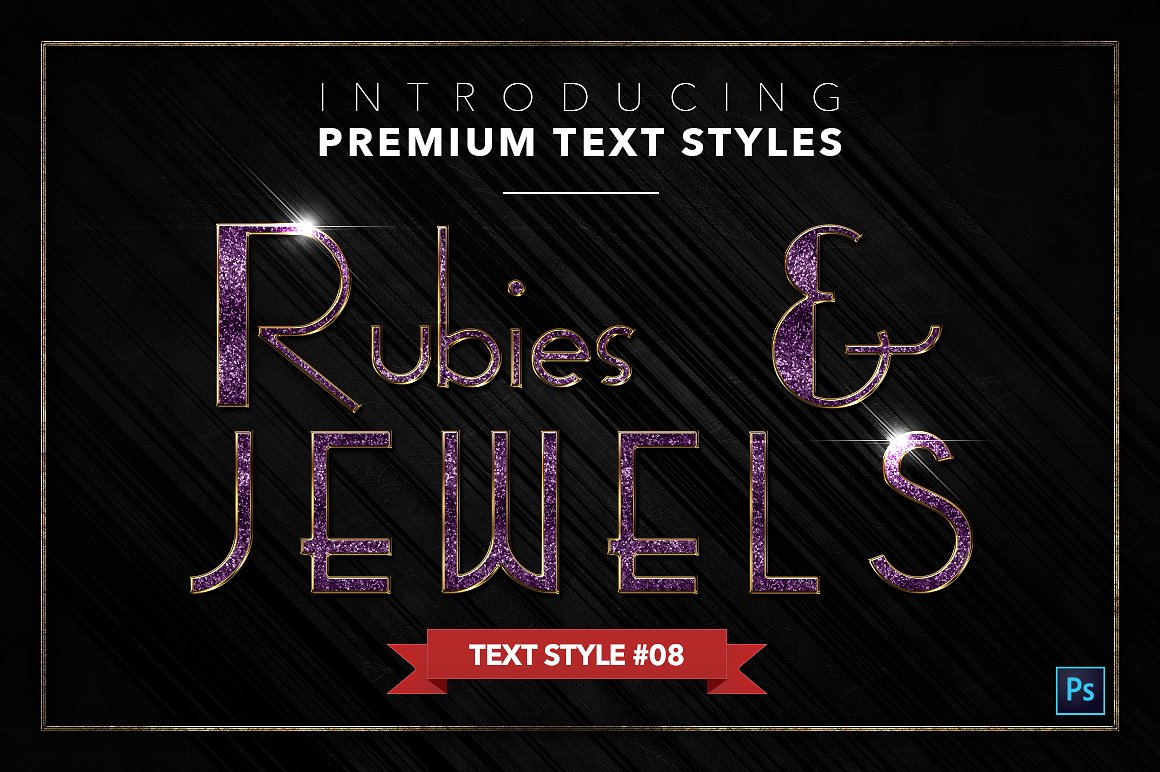 20款红宝石&珠宝文本风格的PS图层样式下载 20 RUBIES & JEWELS TEXT STYLES [psd,asl]插图8