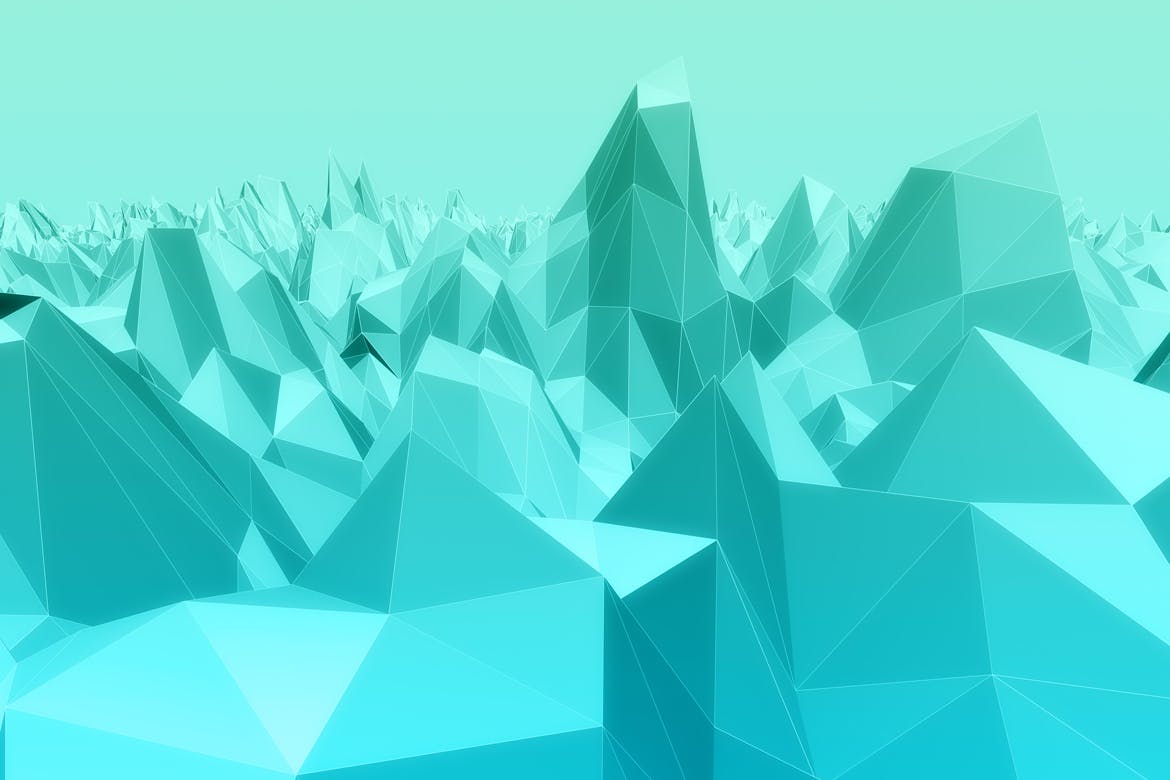 抽象立体多边形背景素材 Polygon Landscapes Background插图4
