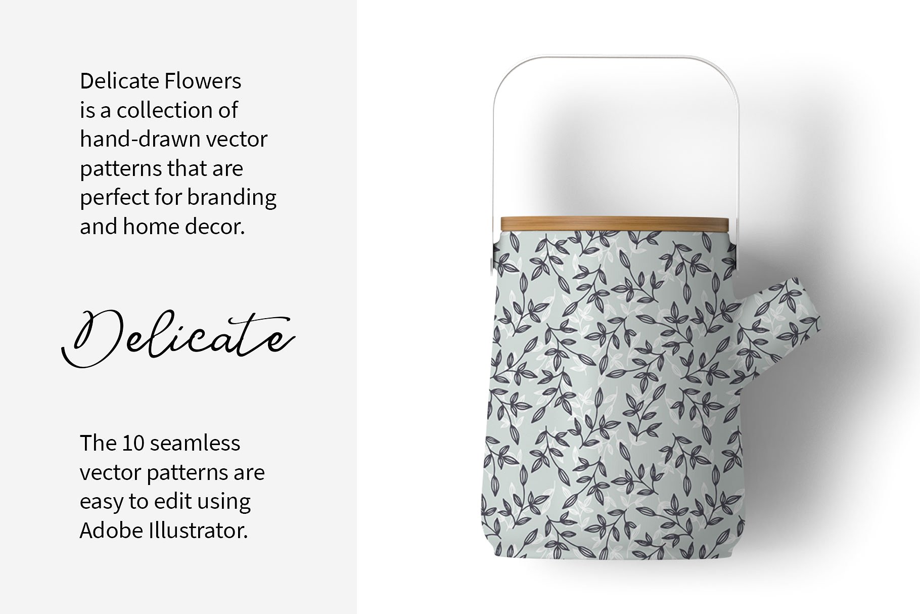 精致别致花朵图案纹理 Delicate Flowers Patterns插图(1)
