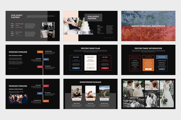 浪漫婚礼庆典策划Google Slides幻灯片模板 Ruvina : Wedding Ceremony Planner Google Slides插图11