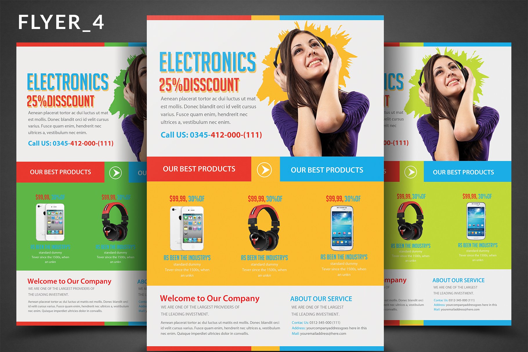 商店产品促销推广宣传传单模板 Product Promotion Flyer Bundle插图(4)