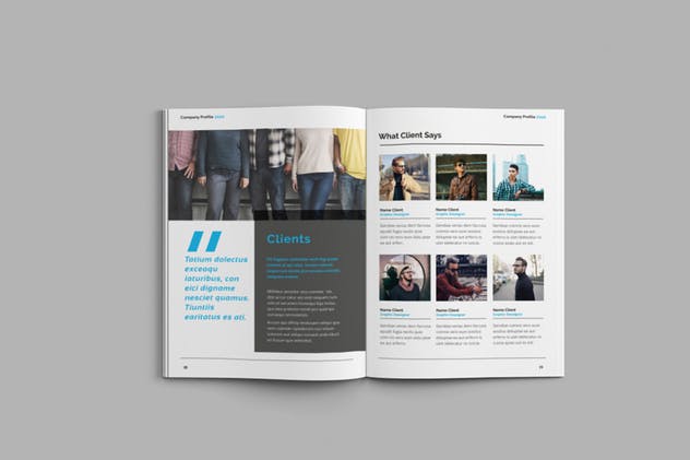 企业宣传册/画册/商业提案手册INDD设计模板 Company Profile 2020插图(10)