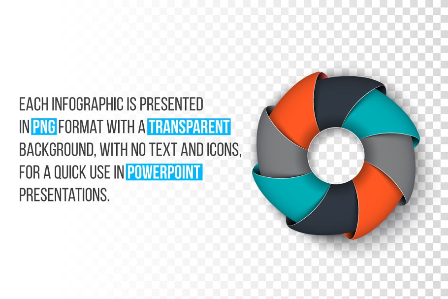 120款圆形信息图表图形幻灯片模板素材 120 cycle infographics (part 1)插图(1)