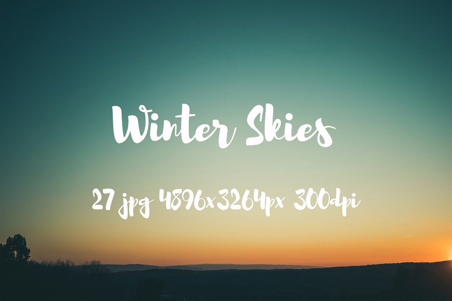 冬季天空照片素材合集 Winter skies photo pack插图5