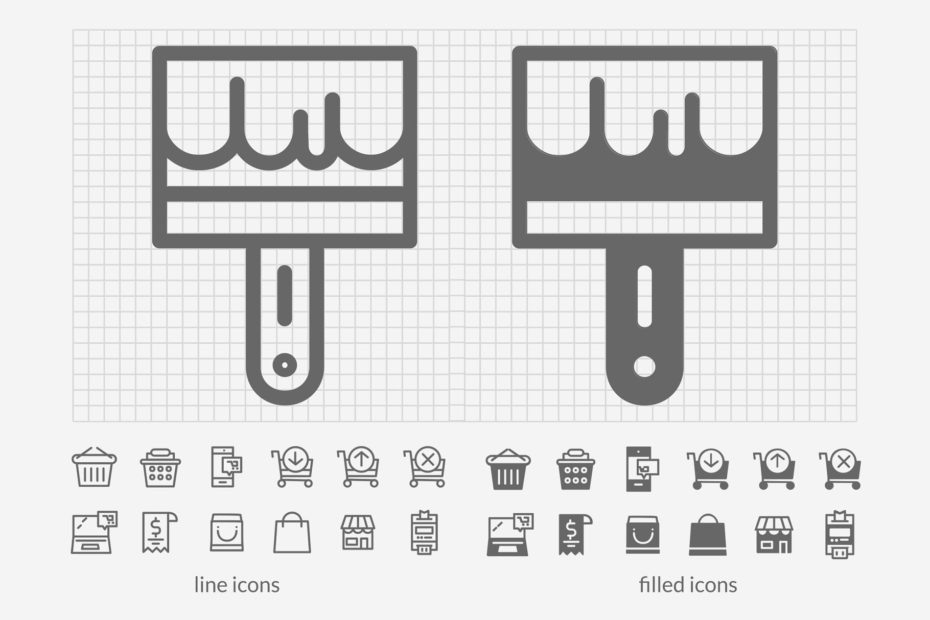 4000枚线条和填充矢量图标 4000 Line and Filled Icons Bundle插图(1)