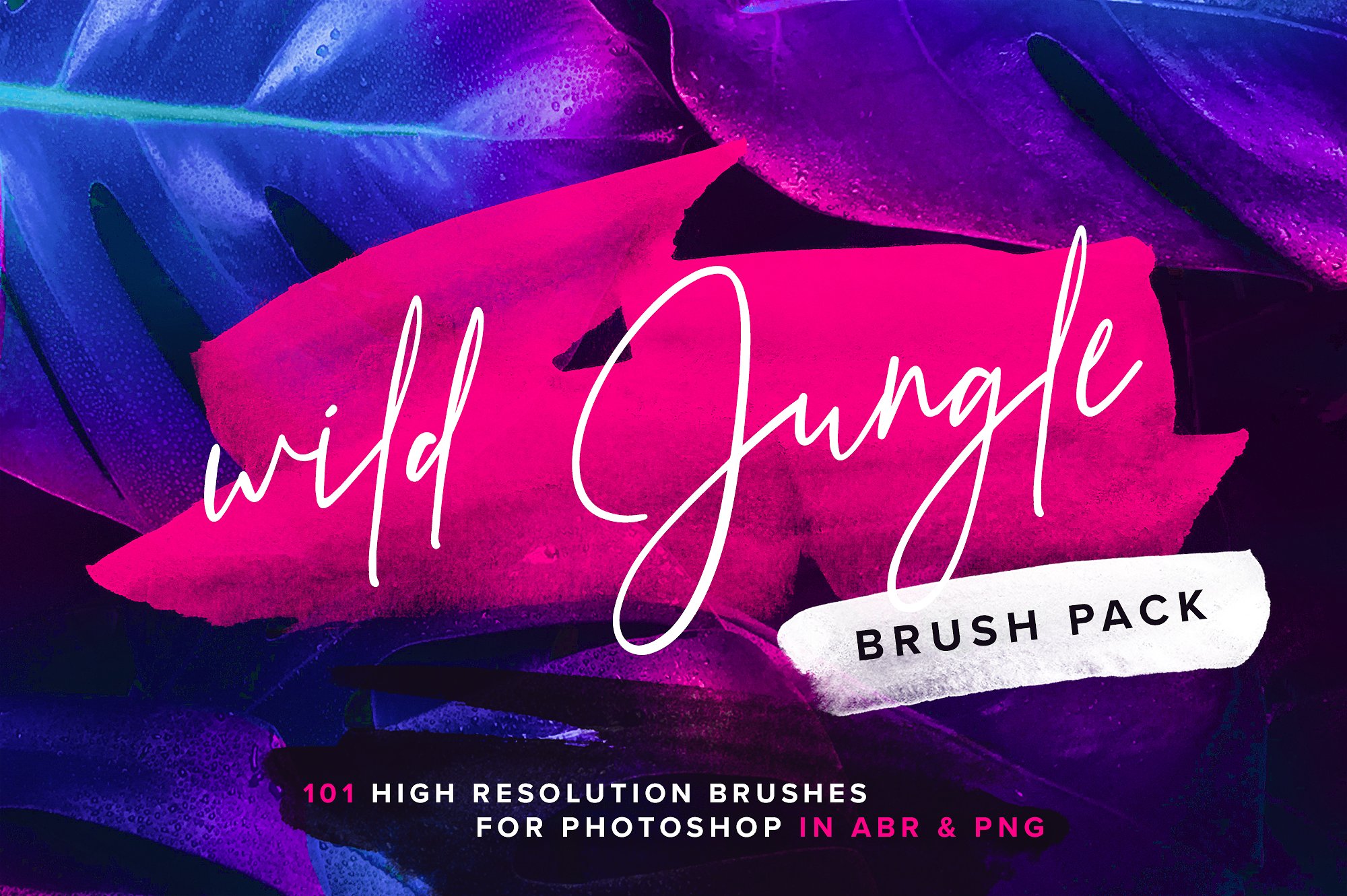 100款高分辨率画笔PS笔刷 Wild Jungle – Brush Collection插图