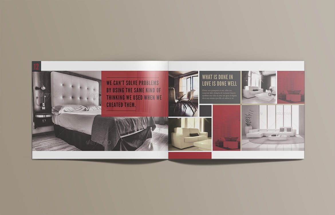 时尚家具产品设计目录画册设计模板 Furniture Brochure插图(10)