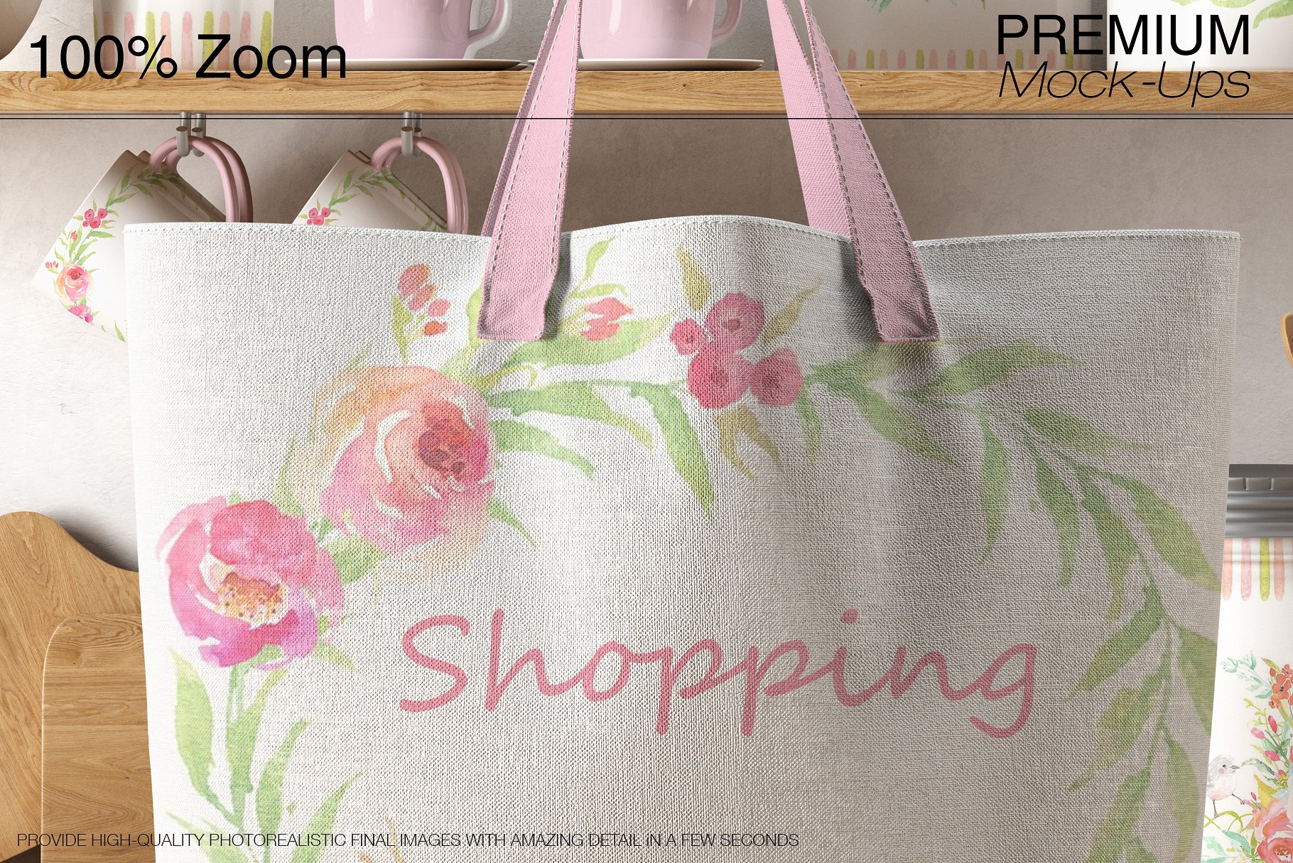 手提帆布环保袋展示样机下载 Tote Canvas Bag Mockups [psd]插图(2)