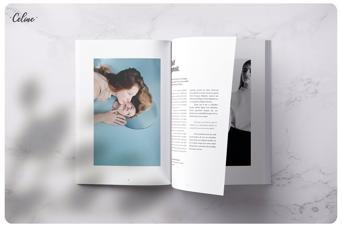 Flamingo时尚摄影杂志画册设计模板插图1