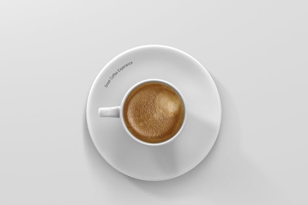 卡布奇诺浓品牌咖啡杯样机 Espresso Cup Mockup插图(9)