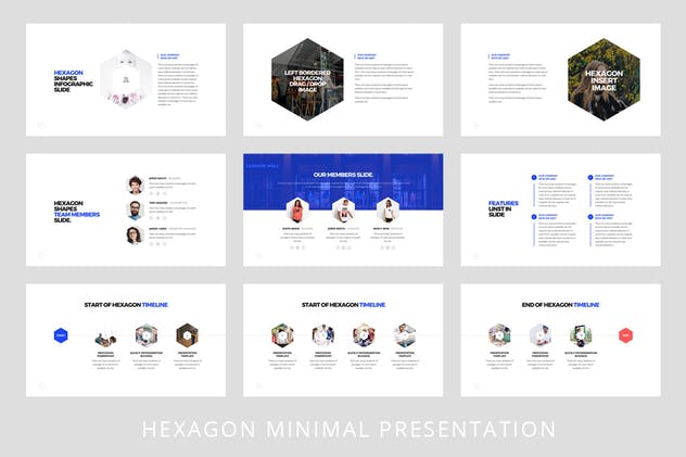 超高品质创业公司路演/项目投标PPT幻灯片模板 Hexagon – Powerpoint Template插图(4)