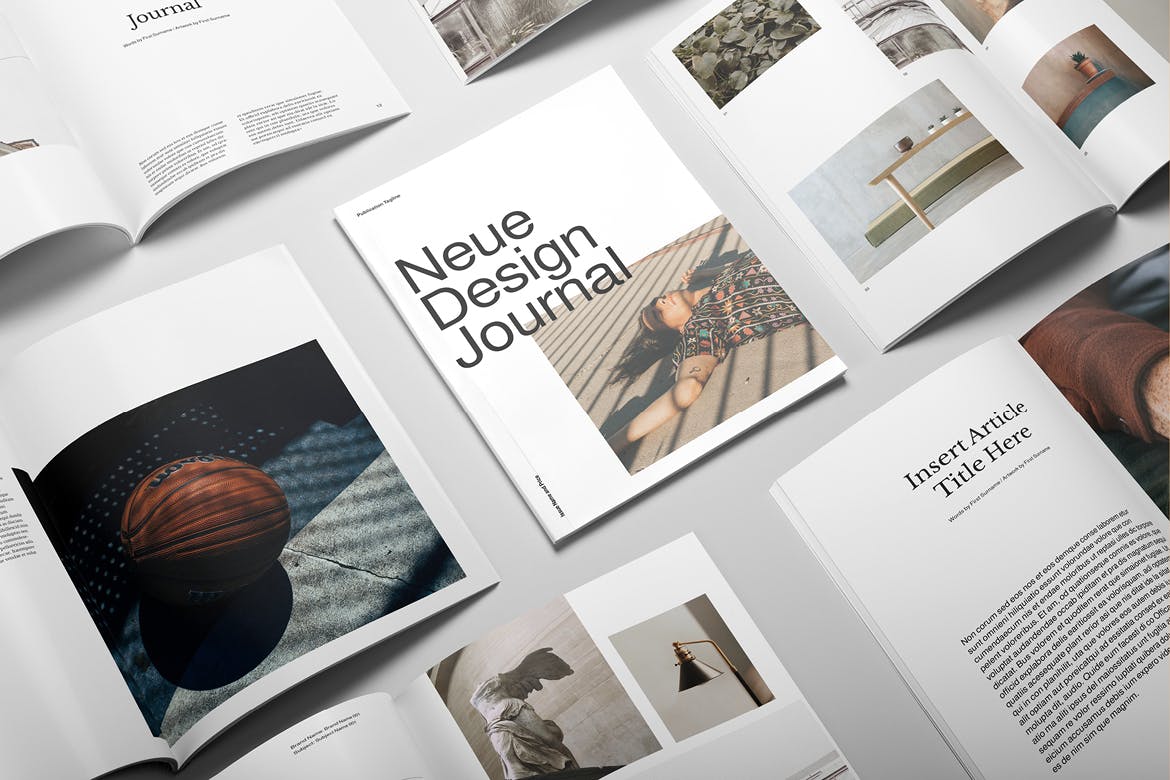 企业宣传杂志设计模板 Neue Magazine插图