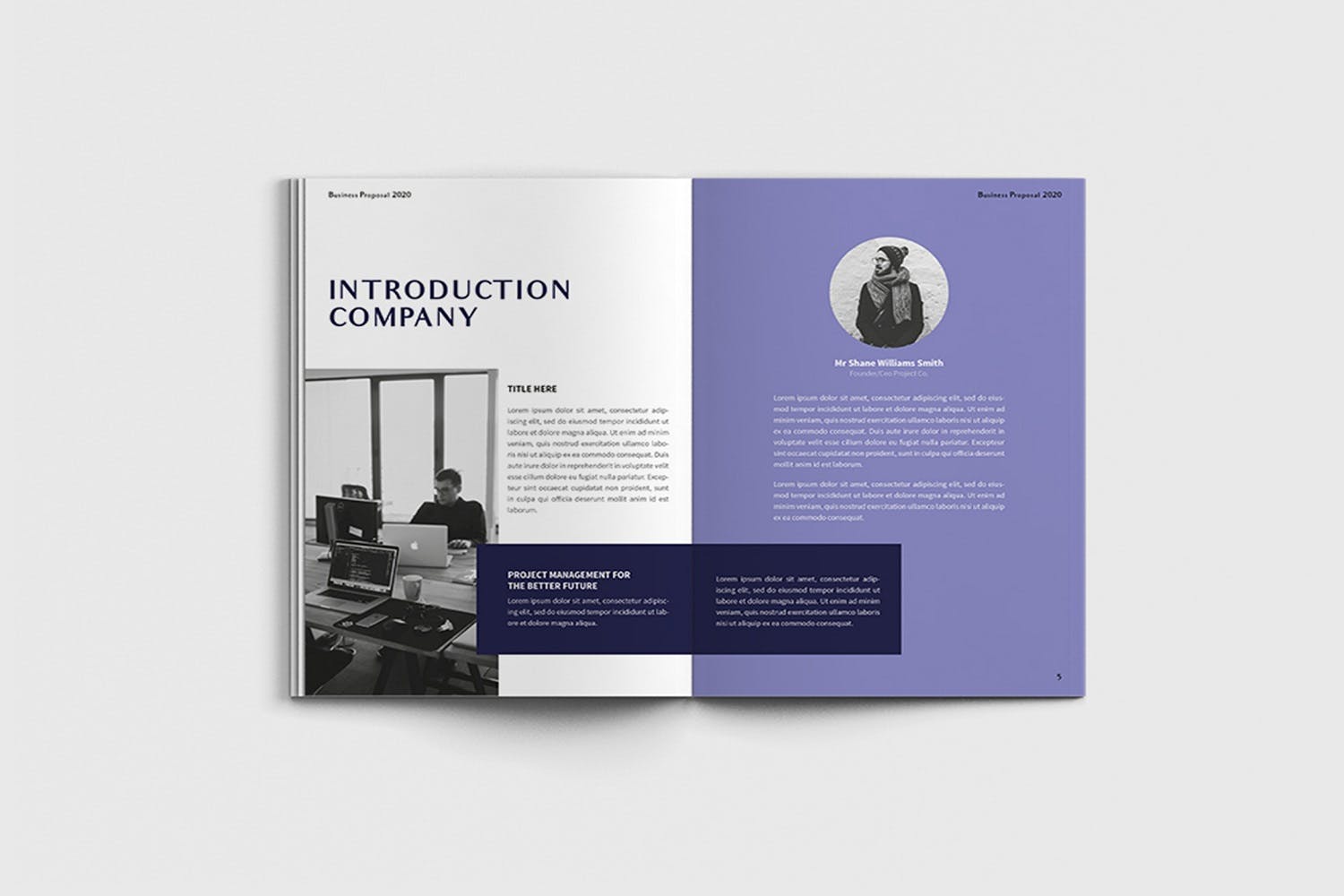 项目规划设计方案/项目解决方案画册设计模板 Exposina – A4 Business Brochure Template插图(2)