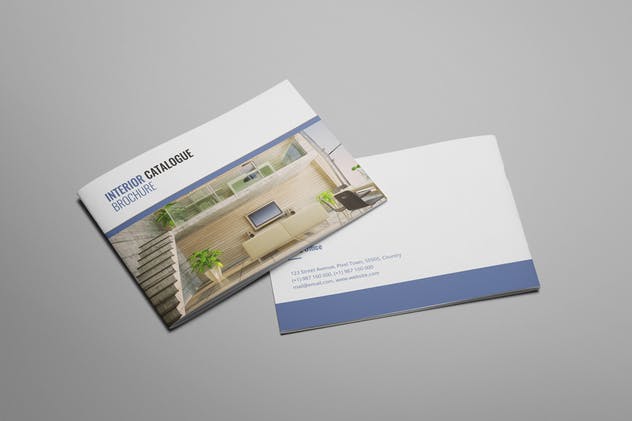 20页室内装修设计公司宣传画册设计INDD模板 Zues – Interior Brochure Template插图(1)