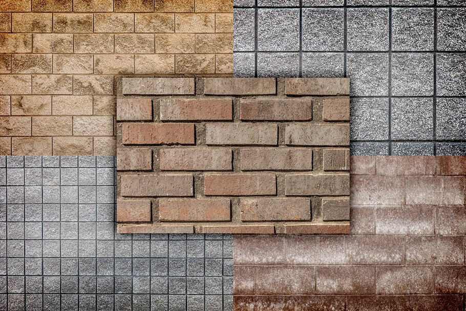 砖石图案纹理素材包1 Brick and Stone Textures Pack 1插图2