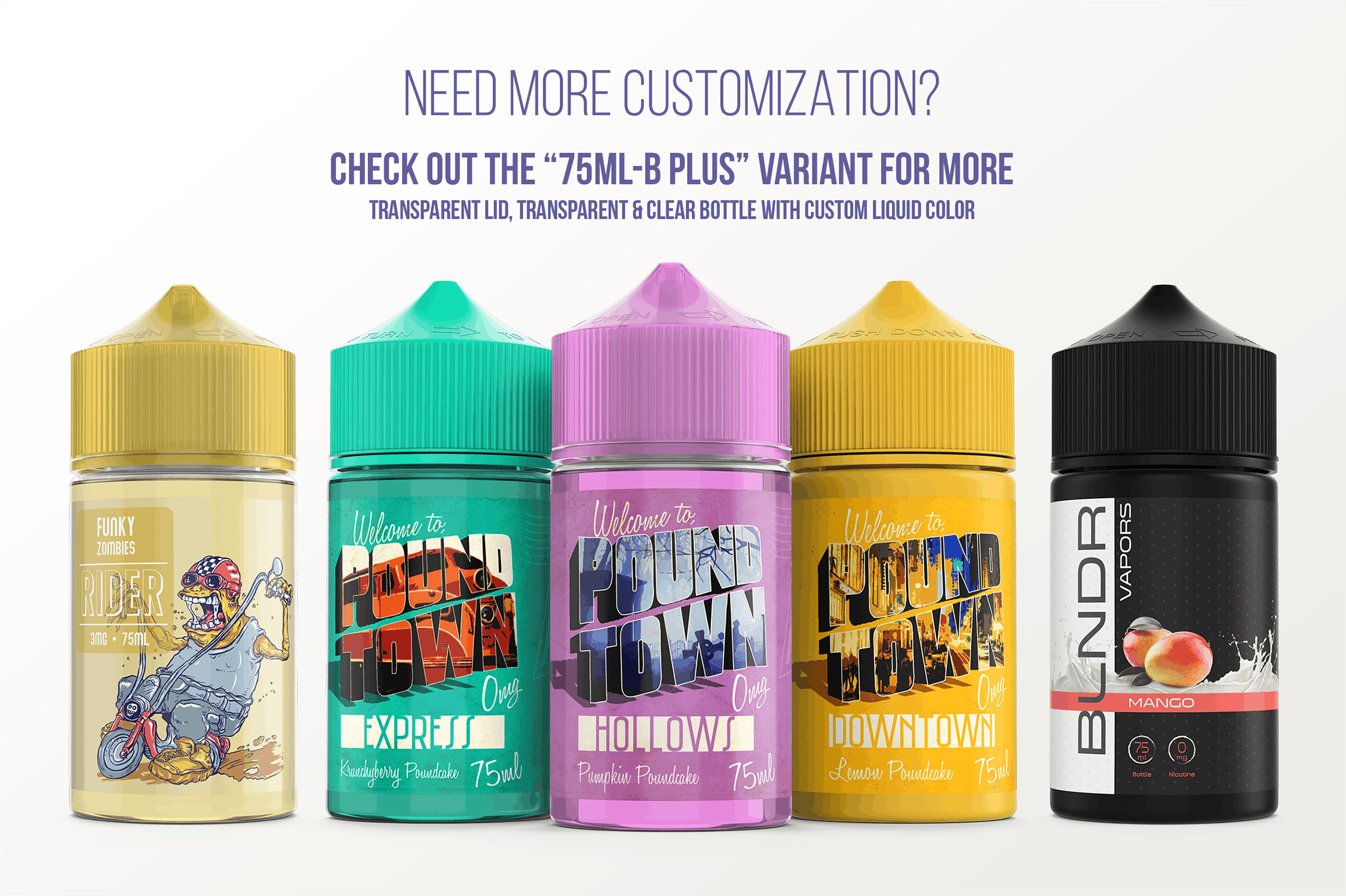 75ml装电子烟烟油外观设计预览样机模板 eLiquid Bottle Mockup v. 75ml-B插图(8)