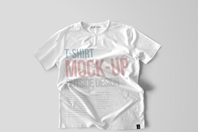 时尚印花T恤服装样机模板 T-Shirt Mockups插图(1)