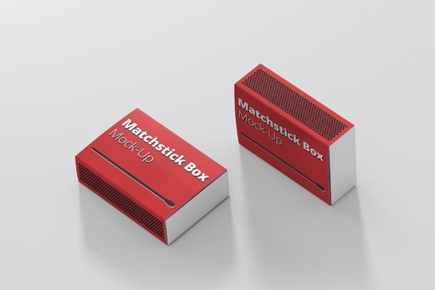 逼真高品质火柴盒样机 Match Box Mock-Up插图(2)