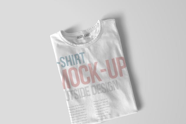 时尚印花T恤服装样机模板 T-Shirt Mockups插图4