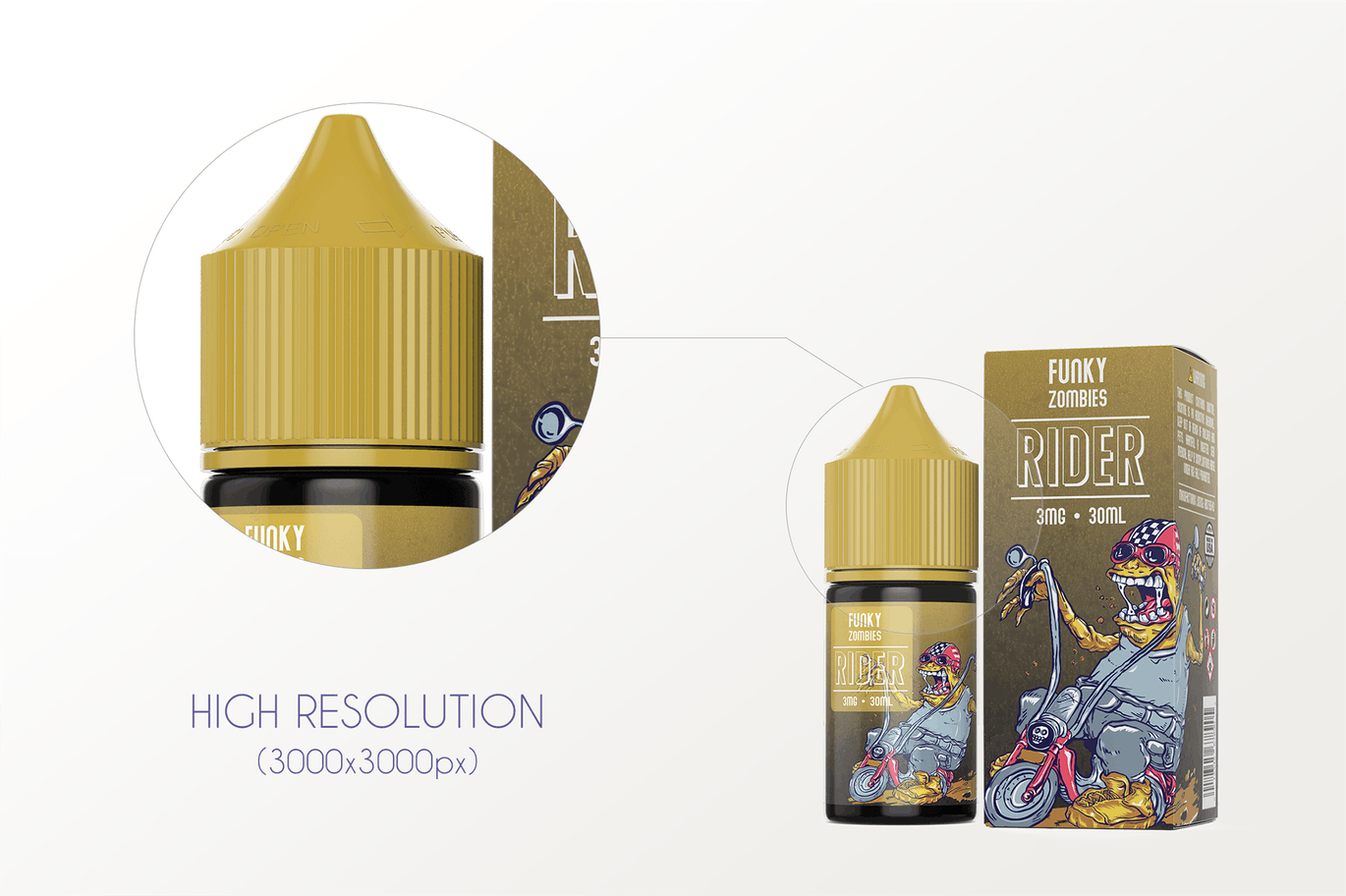 电子烟油瓶/包装盒外观设计样机模板[30ml规格] eLiquid Bottle Mockup v. 30ml-C插图(4)