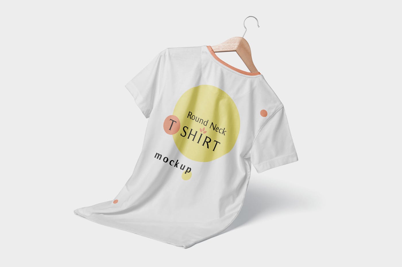 时尚圆领T恤印花设计效果图样机模板 Modish Round Neck T-Shirts Mockups插图(6)