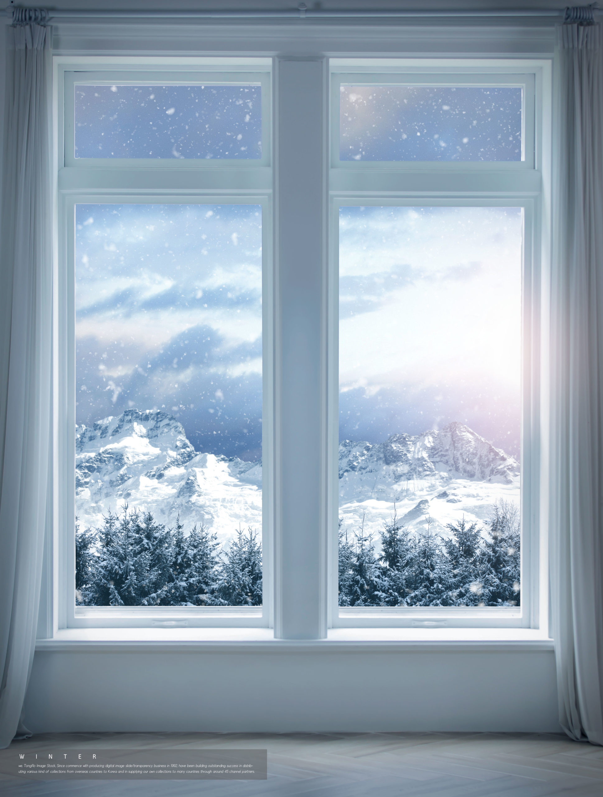 冬季雪景背景图片psd素材合集插图(4)