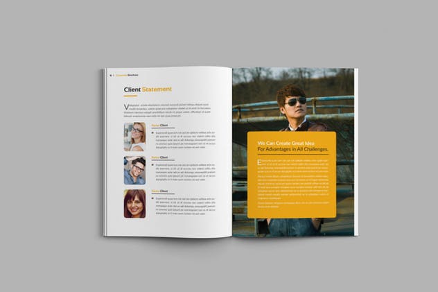 18页企业品牌形象宣传画册设计INDD模板 Pachira – Corporate Brochure Template插图(11)