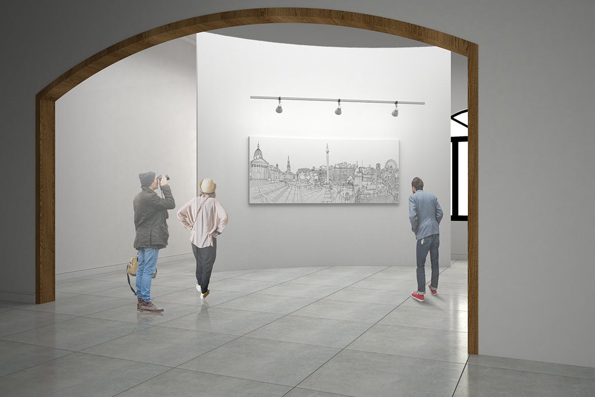 室内设计巨型画框样机模板素材v11 Exhibittion Mockup [vol11]插图(3)