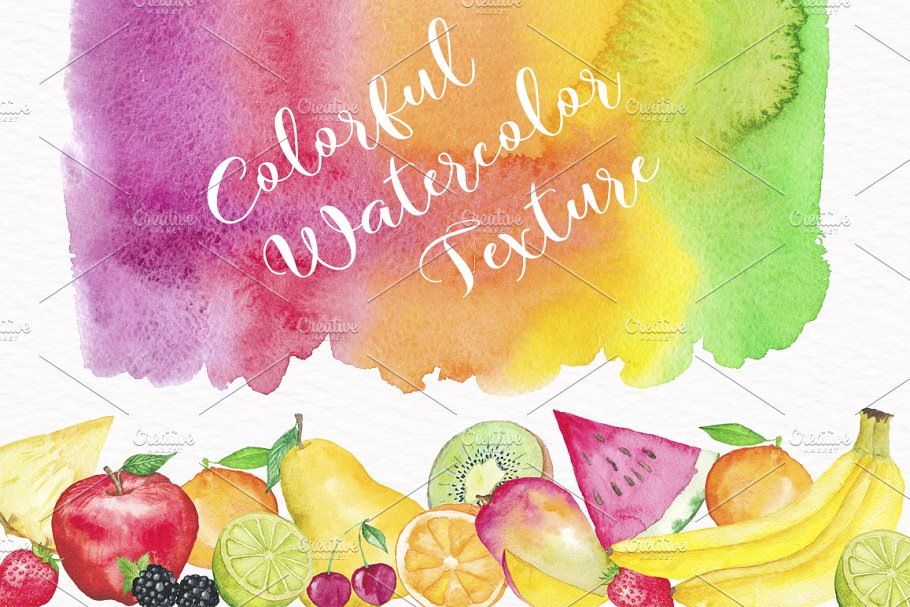 水彩水果插画合集 Fruit Watercolor Collection插图(4)