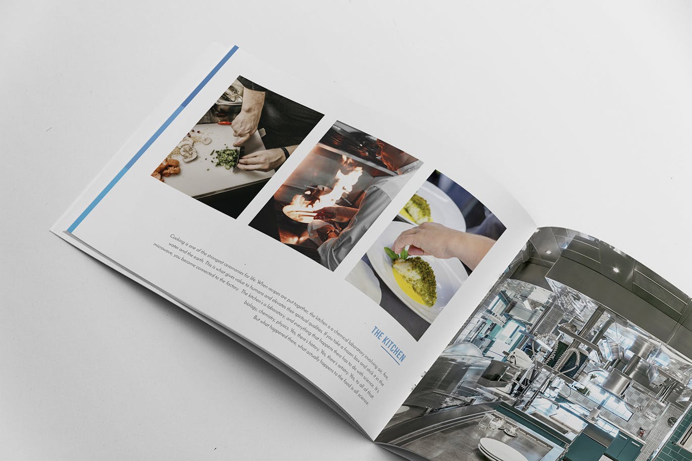高档西餐厅宣传画册设计模板 Restaurant Brochure Template插图(3)