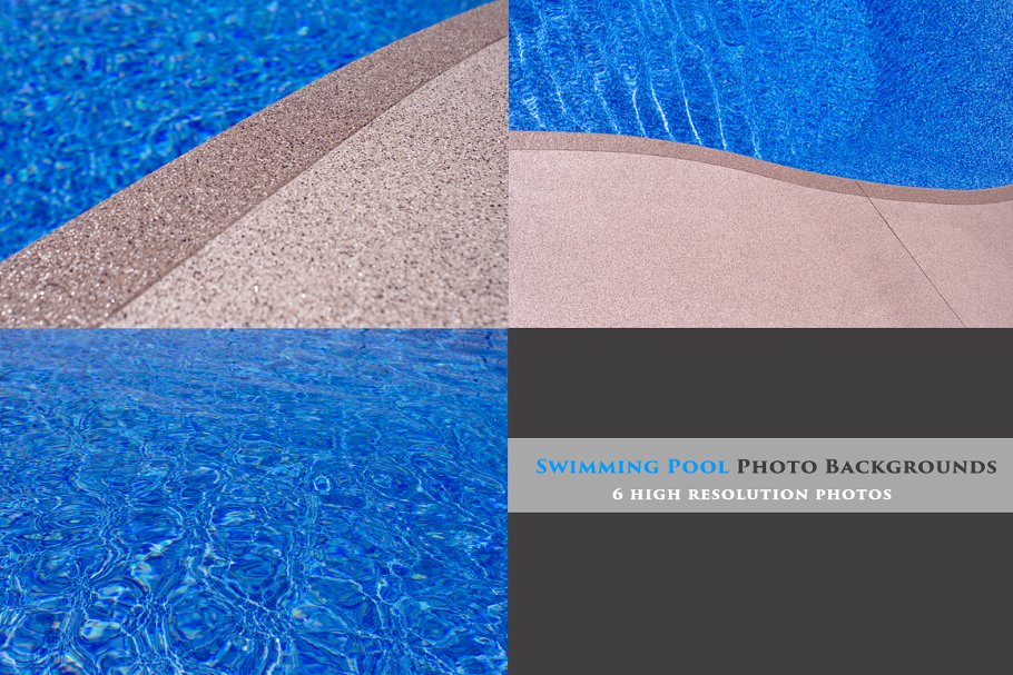 游泳池一角高清背景照片素材 Swimming Pool Background Bundle插图(2)