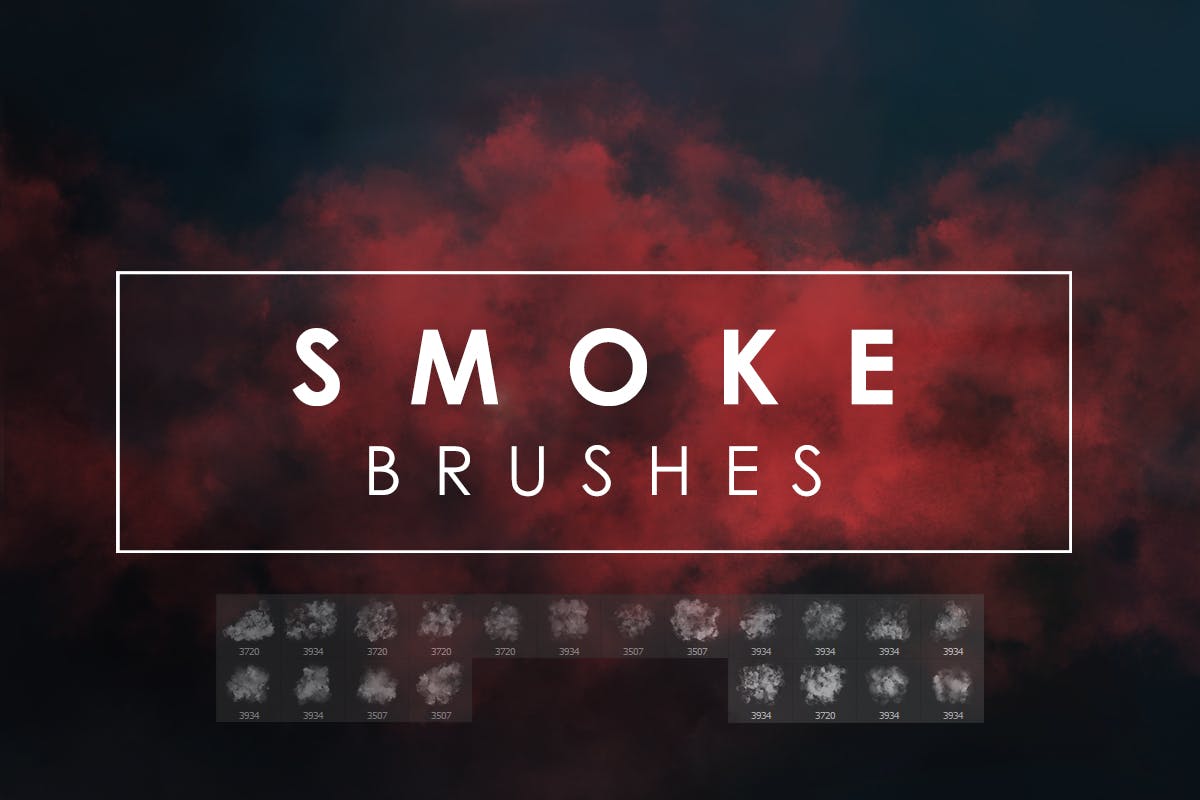 20款高品质烟雾效果PS笔刷 20 Smoke Photoshop Brushes插图