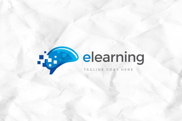 在线学习教学教育品牌Logo设计模板 Elearning Logo Template插图(1)
