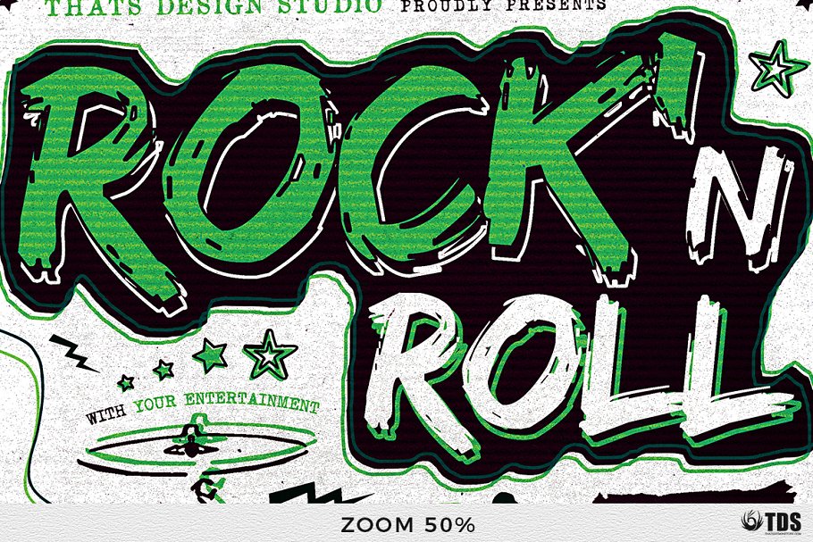 摇滚音乐节活动海报PSD模板v5 Rock Festival Flyer PSD V5插图7
