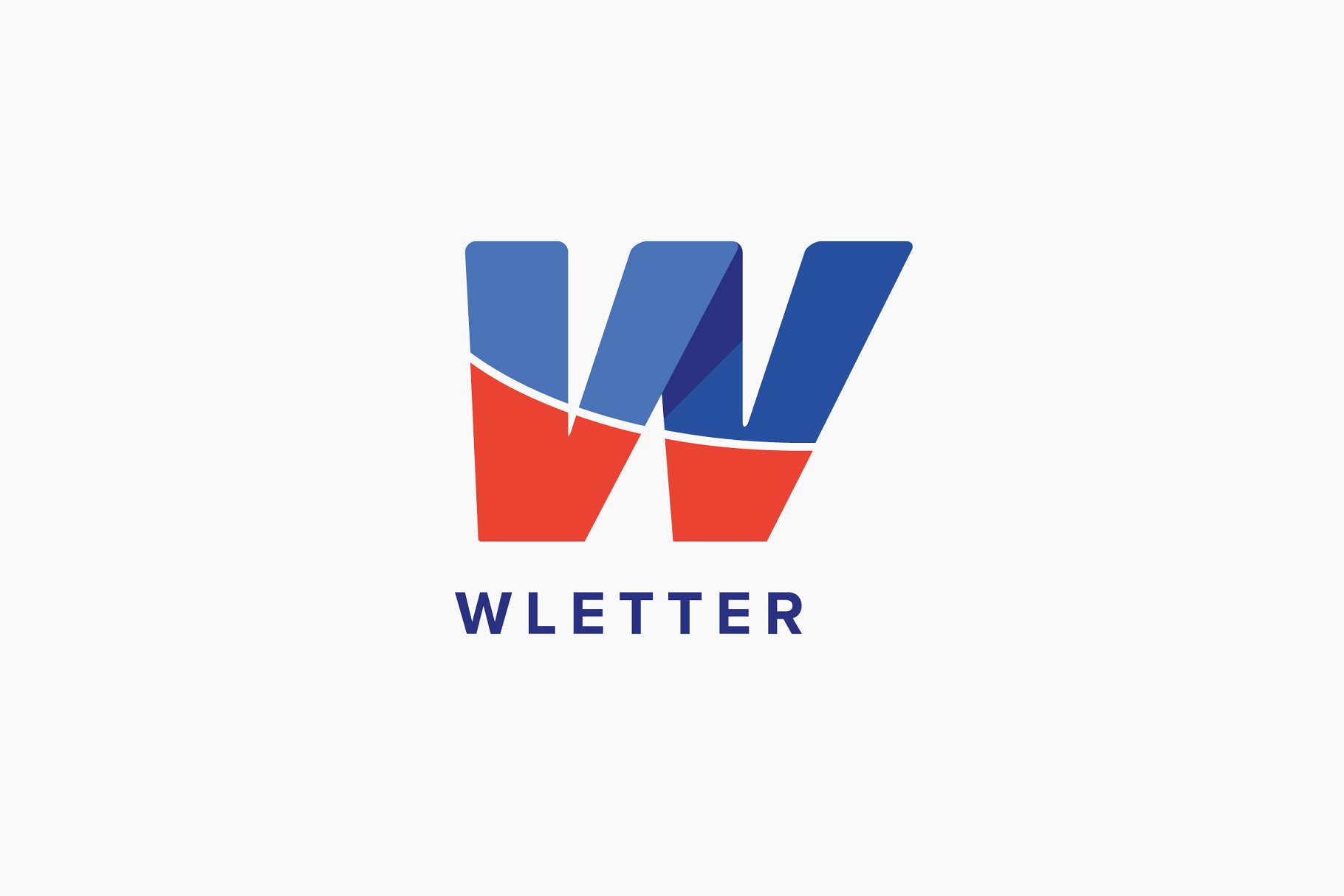 创意字母Logo模板系列之字母W W Letter Logo Template插图