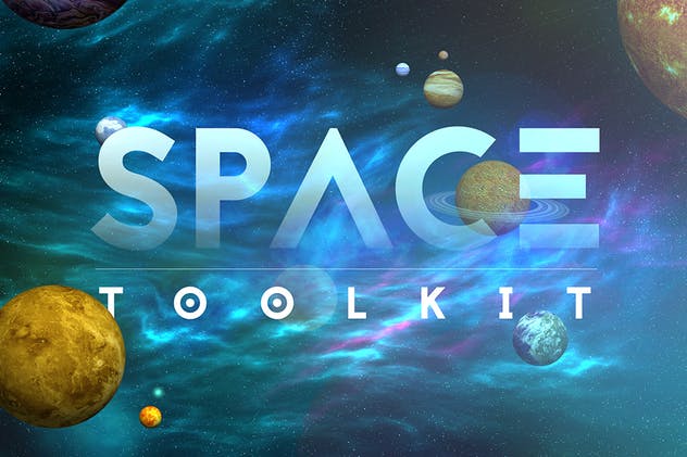 太空元素设计素材套件 Space Toolkit插图(1)