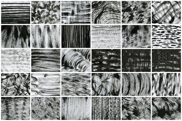 30种手工油墨颜料肌理纹理素材包v2 Chaotic Brush Backgrounds Vol.2插图1