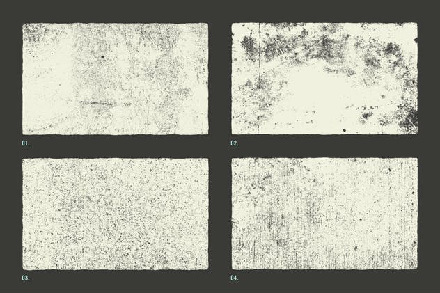 10款砂砾混凝土复古矢量纹理素材 Gritty Concrete Textures插图2