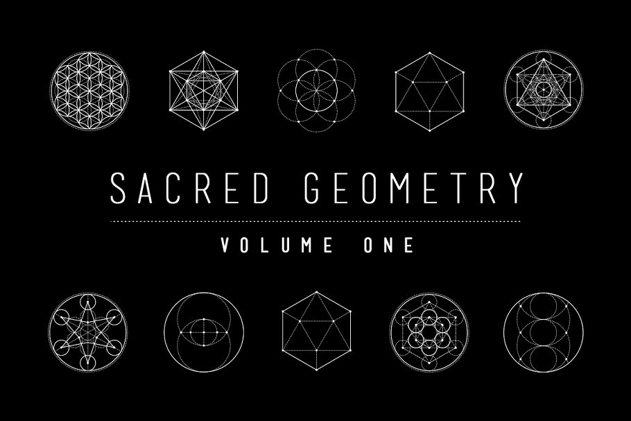 宗教几何矢量图形包 Sacred Geometry Vector Pack Vol. 1插图1