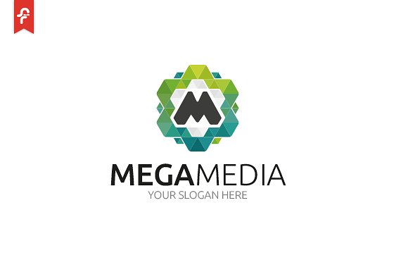 媒体传媒主题Logo模板 Mega Media Logo插图2