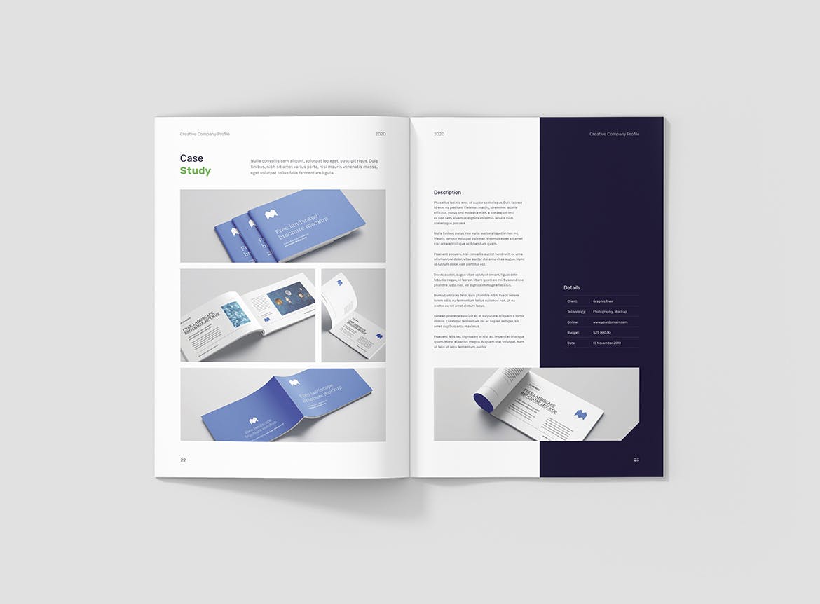 创意多用途竖版设计风格企业公司画册排版设计模板 Creative Multipurpose Company Profile插图12