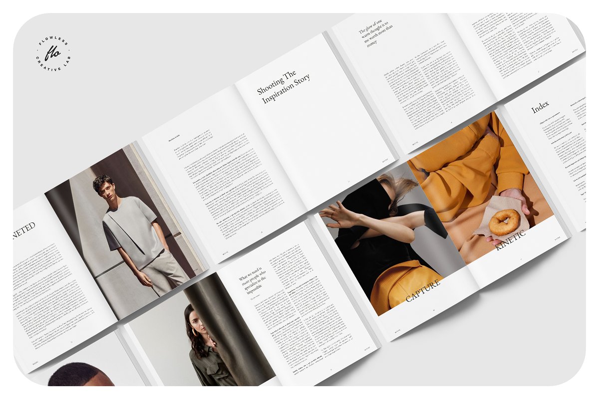 MOLINE时尚生活杂志图册设计模板插图(3)