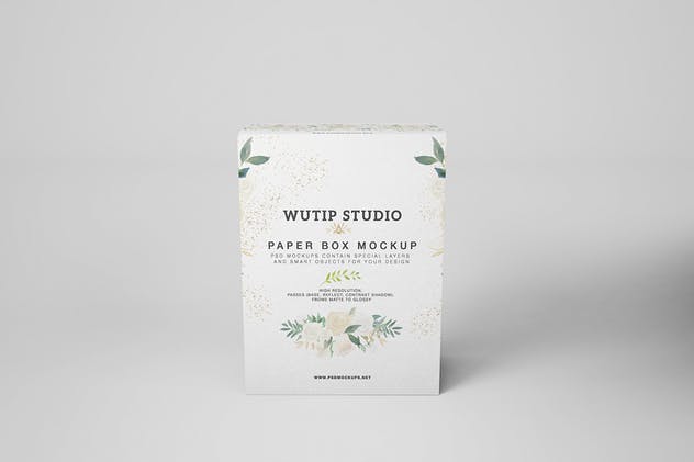 礼品纸盒包装样机Vol.2 PAPER BOX MOCKUP 02插图(1)