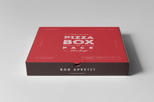 披萨包装盒子样机模板 27 Pizza Box Mock-up插图(1)
