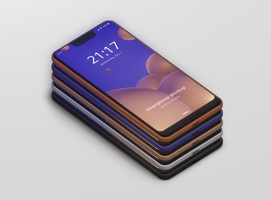 谷歌智能手机Pixel 3 XL屏幕预览样机模板 Smart Phone Mockup Pixel 3 XL插图(13)