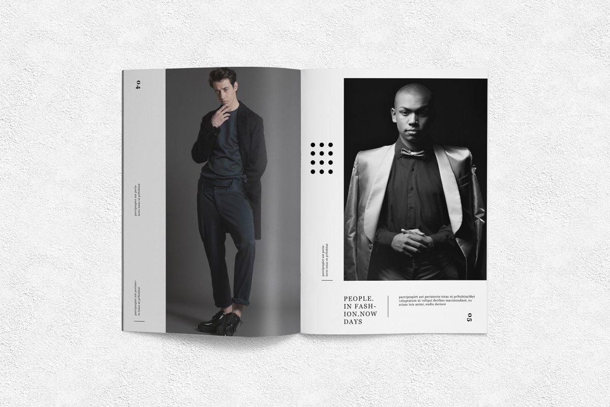 时尚男装杂志画册设计模板插图(2)