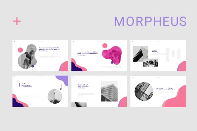 极简主义风格业务/产品/项目介绍Google Slides幻灯片模板 Morpheus Google Slides插图4